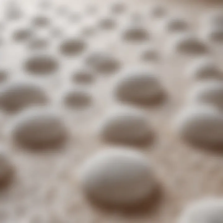 Close-up of absorbent material highlighting texture and quality