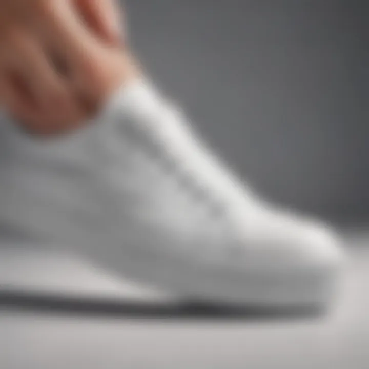 Close-up of non-slip canvas shoe sole showcasing the grip technology