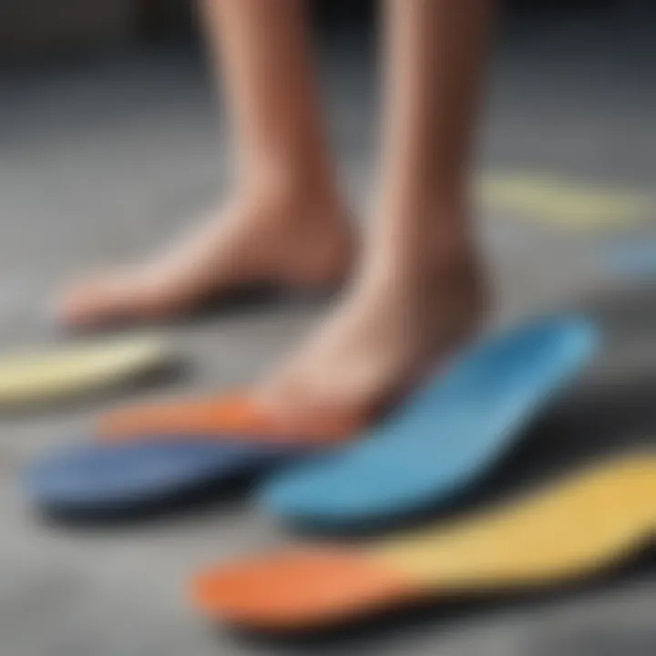 Comparison of different types of non-slip insoles available on the market