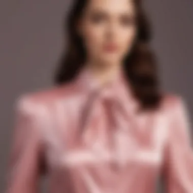 Versatility Across Body Types Diverse body types showcasing the satin tie neck blouse