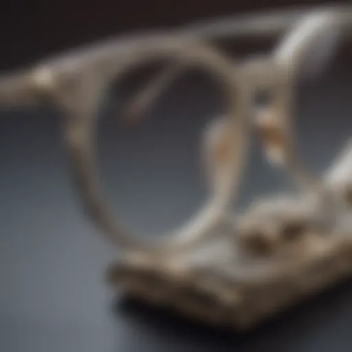 Elegant eyeglass holder showcasing intricate design