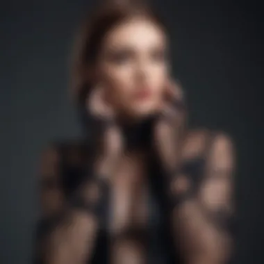 Fashion Forward: Styling Fishnet Gloves A stylish ensemble featuring fishnet gloves paired with modern fashion attire.