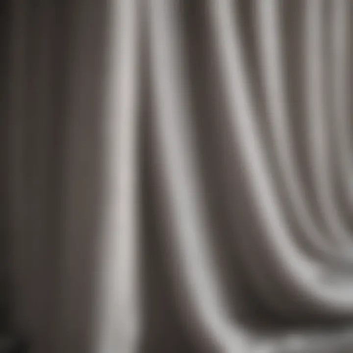 Close-up of fabric texture for thermal sheer curtains